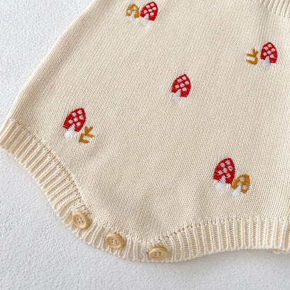 Mushroom Romper & Cardigan