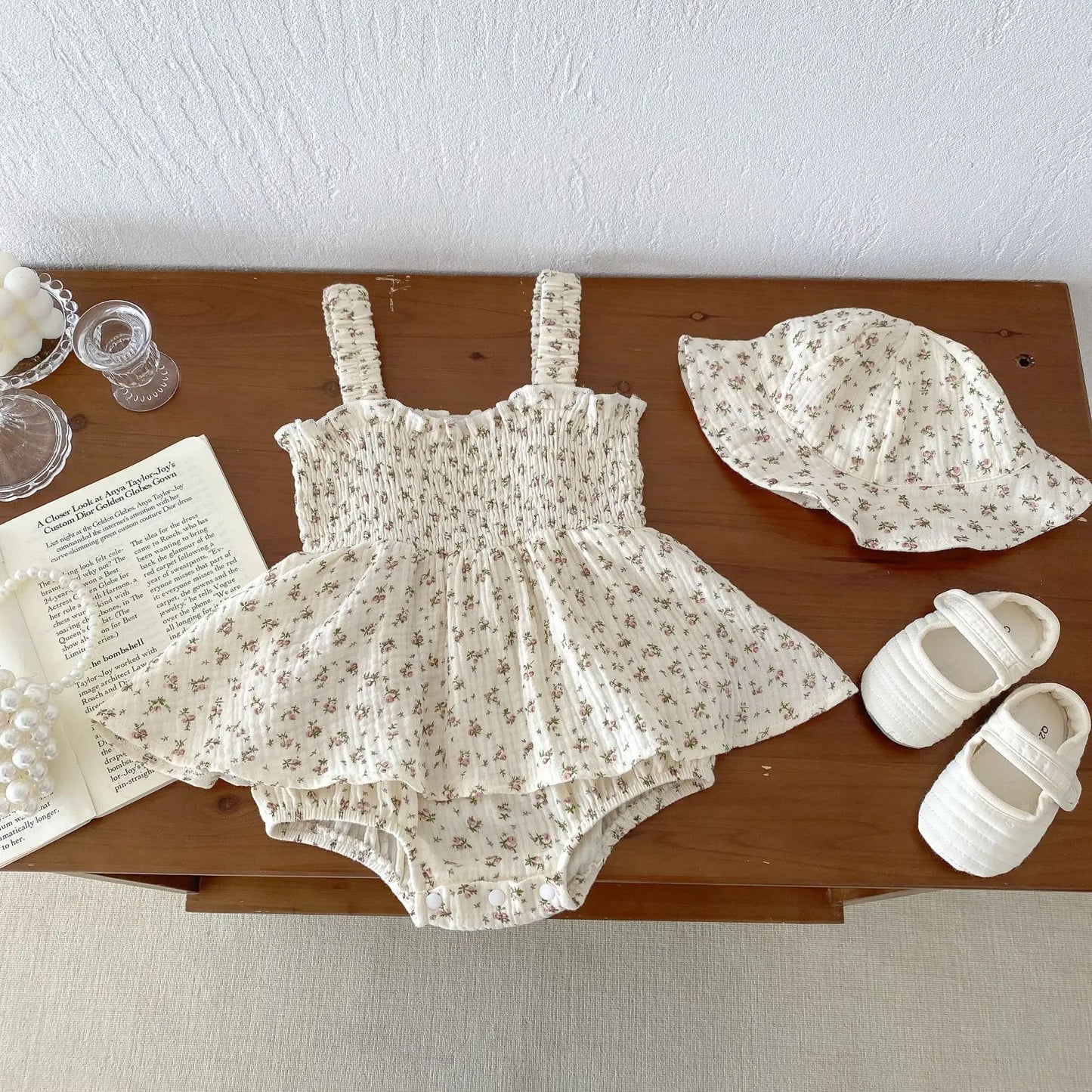 Summer Bloom Skirted Romper Set