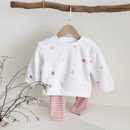 Floral Striped Set