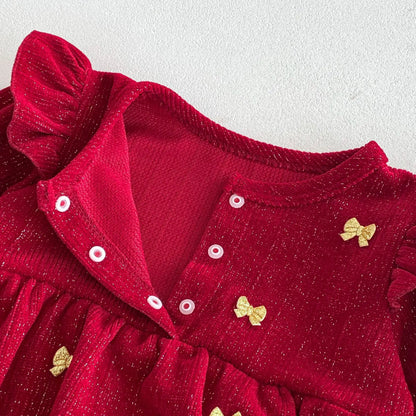 Festive Bow Romper