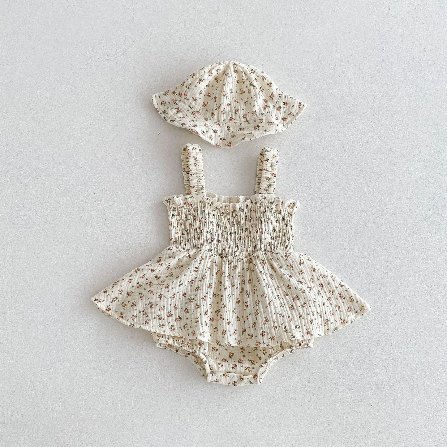 Summer Bloom Skirted Romper Set