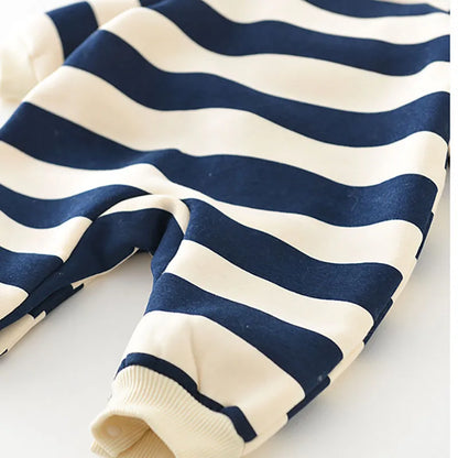 Striped Bear Romper