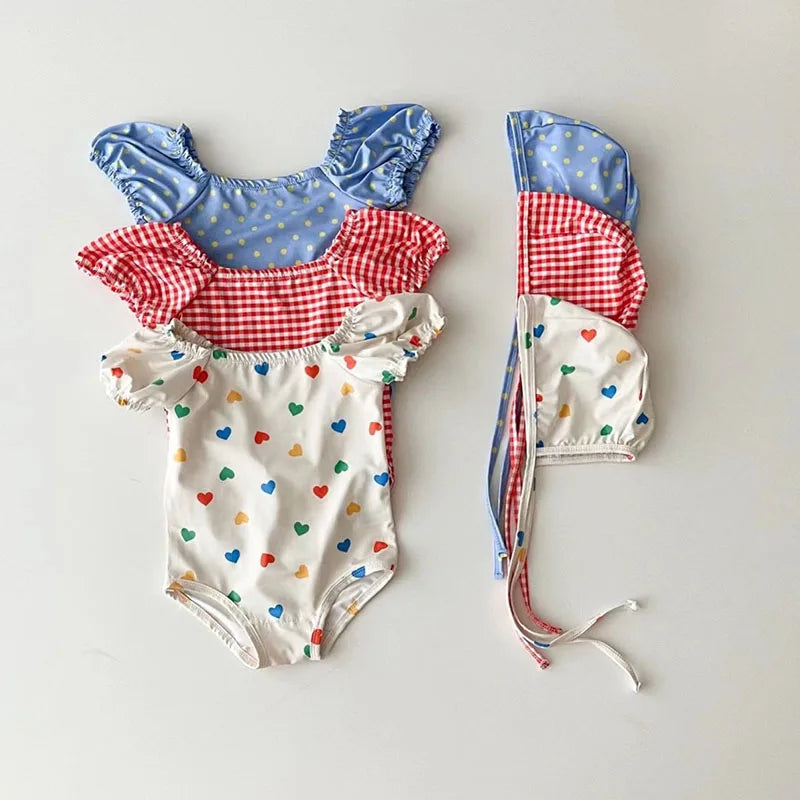 Puff Sleeve Baby Swimsuit
