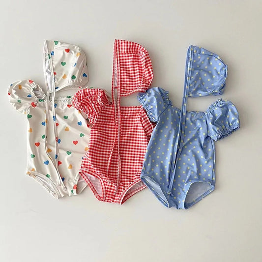 Puff Sleeve Baby Swimsuit