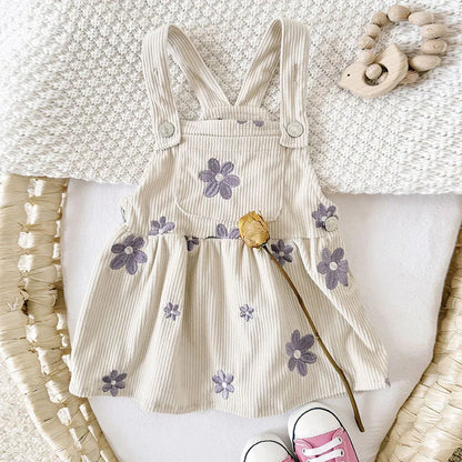 Daisy Days Corduroy Dungaree Dress