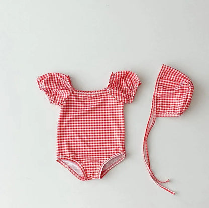Puff Sleeve Baby Swimsuit
