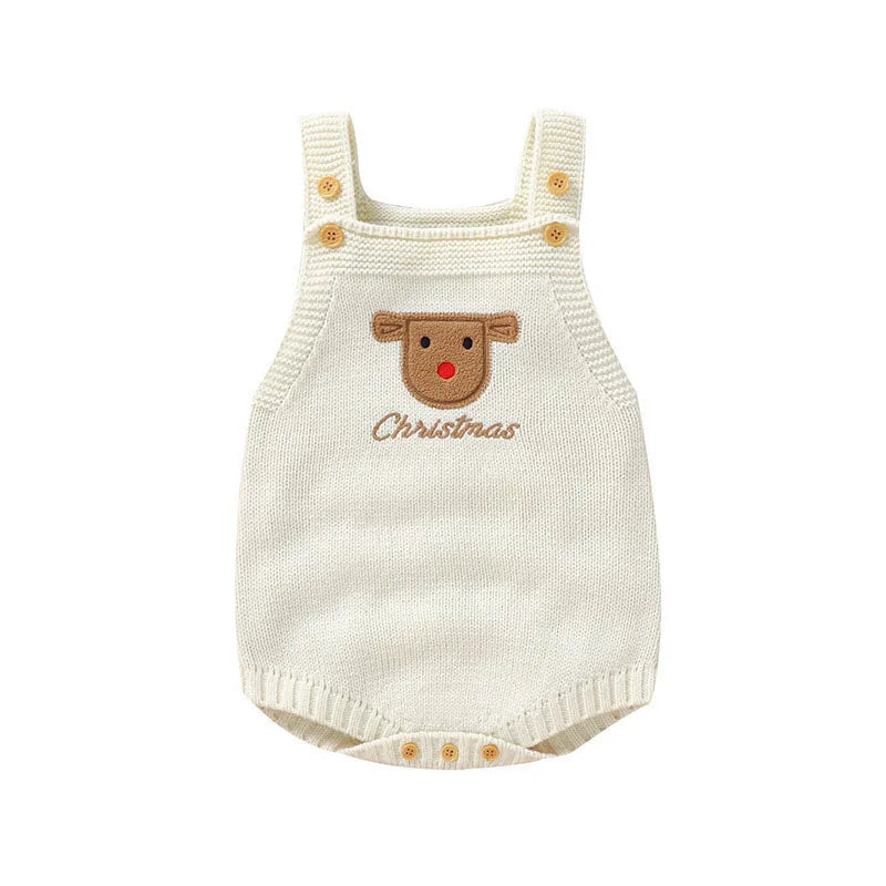 Christmas Knitted Baby Romper
