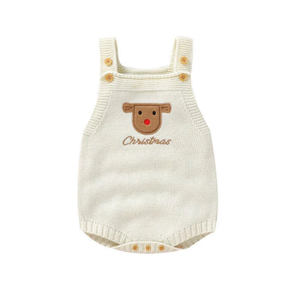 Christmas Knitted Baby Romper