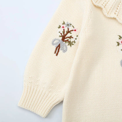 Knitted Flower Romper
