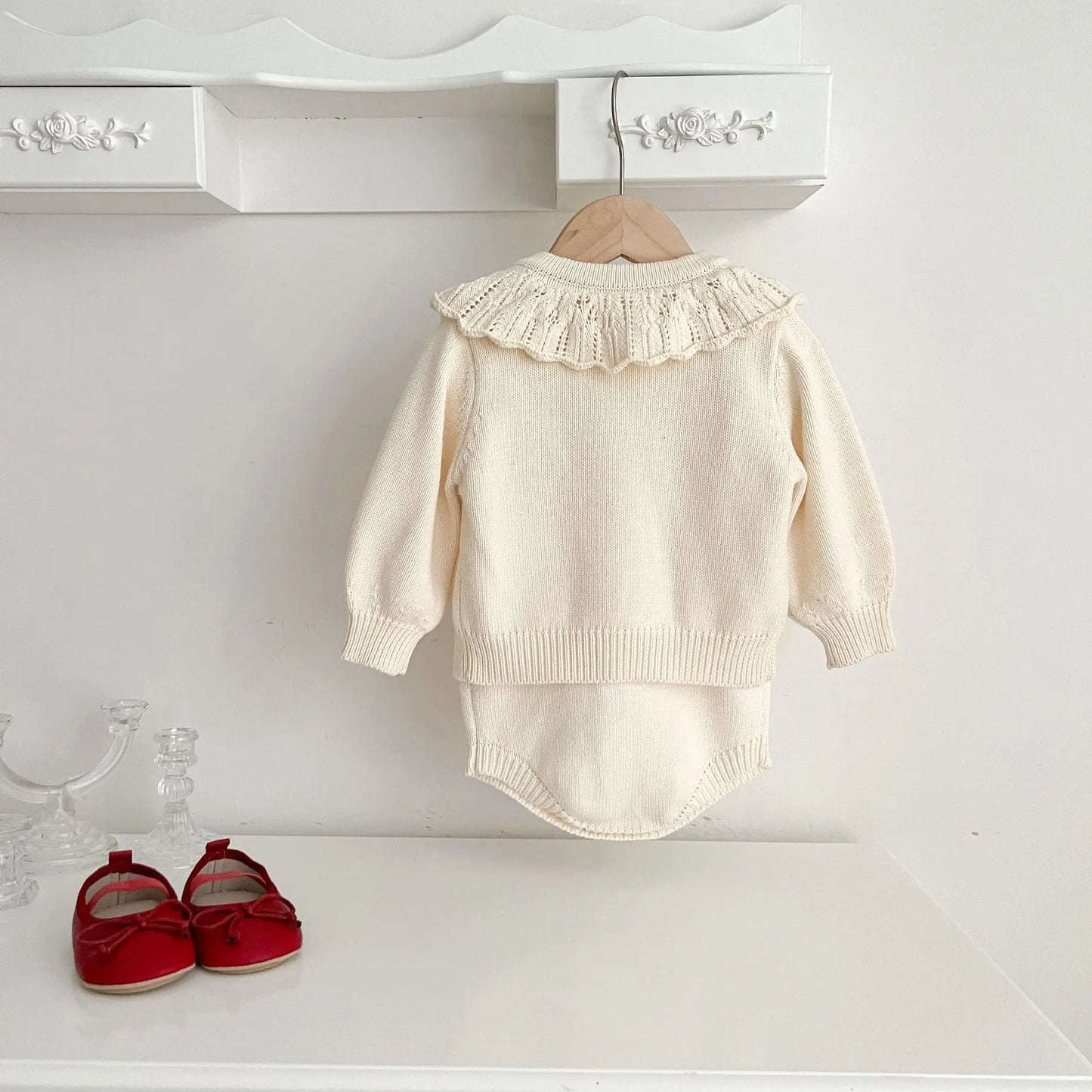 Bow Romper &  Cardigan