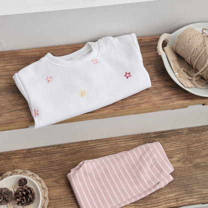 Floral Striped Set