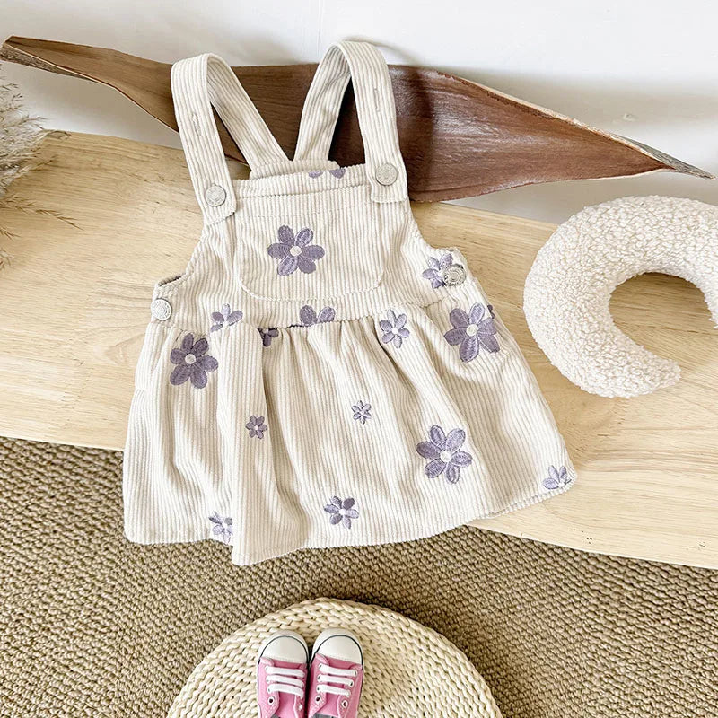 Daisy Days Corduroy Dungaree Dress