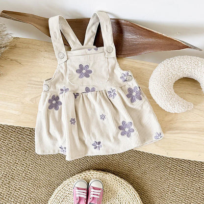 Daisy Days Corduroy Dungaree Dress