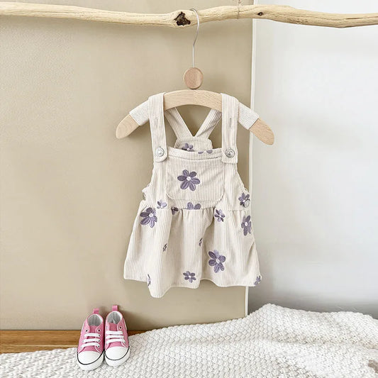 Daisy Days Corduroy Dungaree Dress