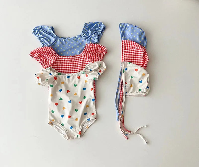 Puff Sleeve Baby Swimsuit