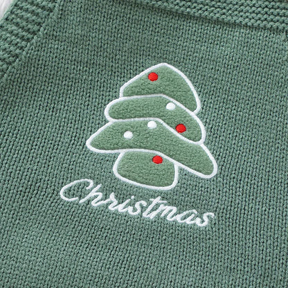 Christmas Knitted Baby Romper