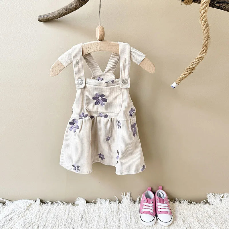 Daisy Days Corduroy Dungaree Dress