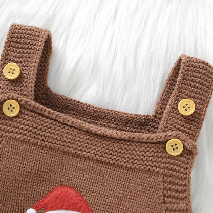 Christmas Knitted Baby Romper