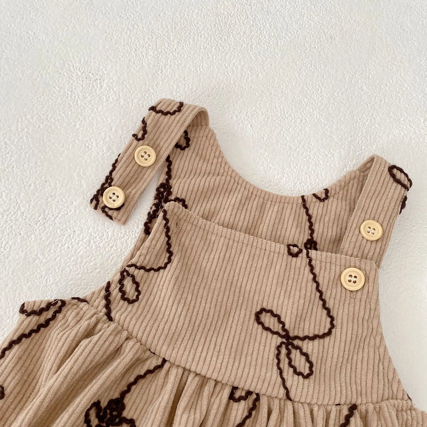 Corduroy Floral Romper