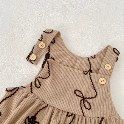 Corduroy Floral Romper