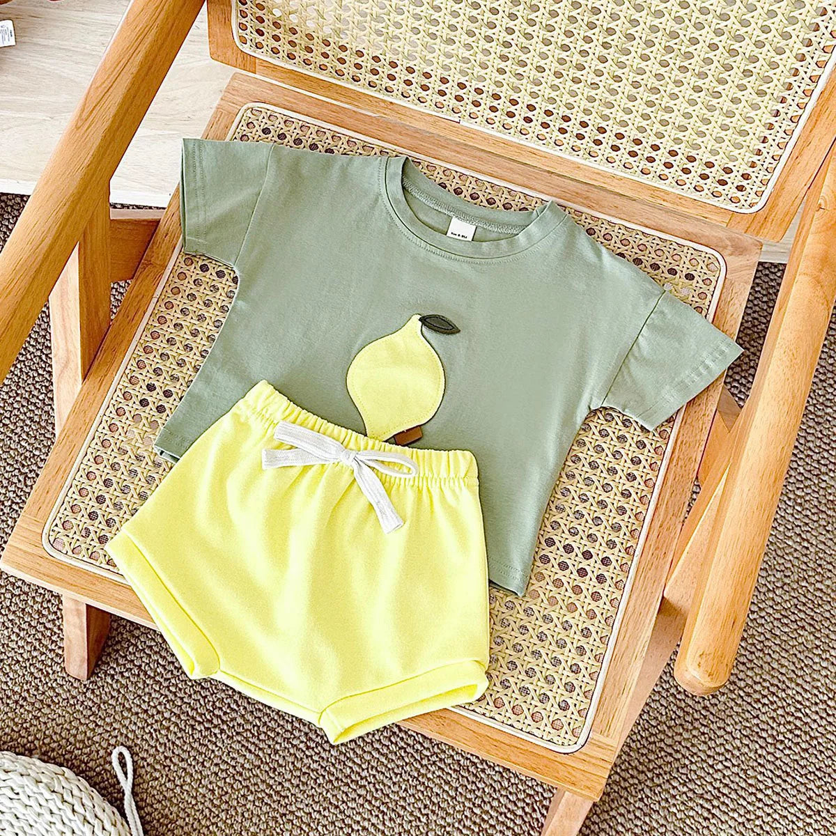 The Little Orchard Set – 2-Piece Summer Fruit Outfit
