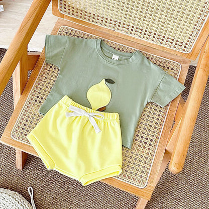 The Little Orchard Set – 2-Piece Summer Fruit Outfit