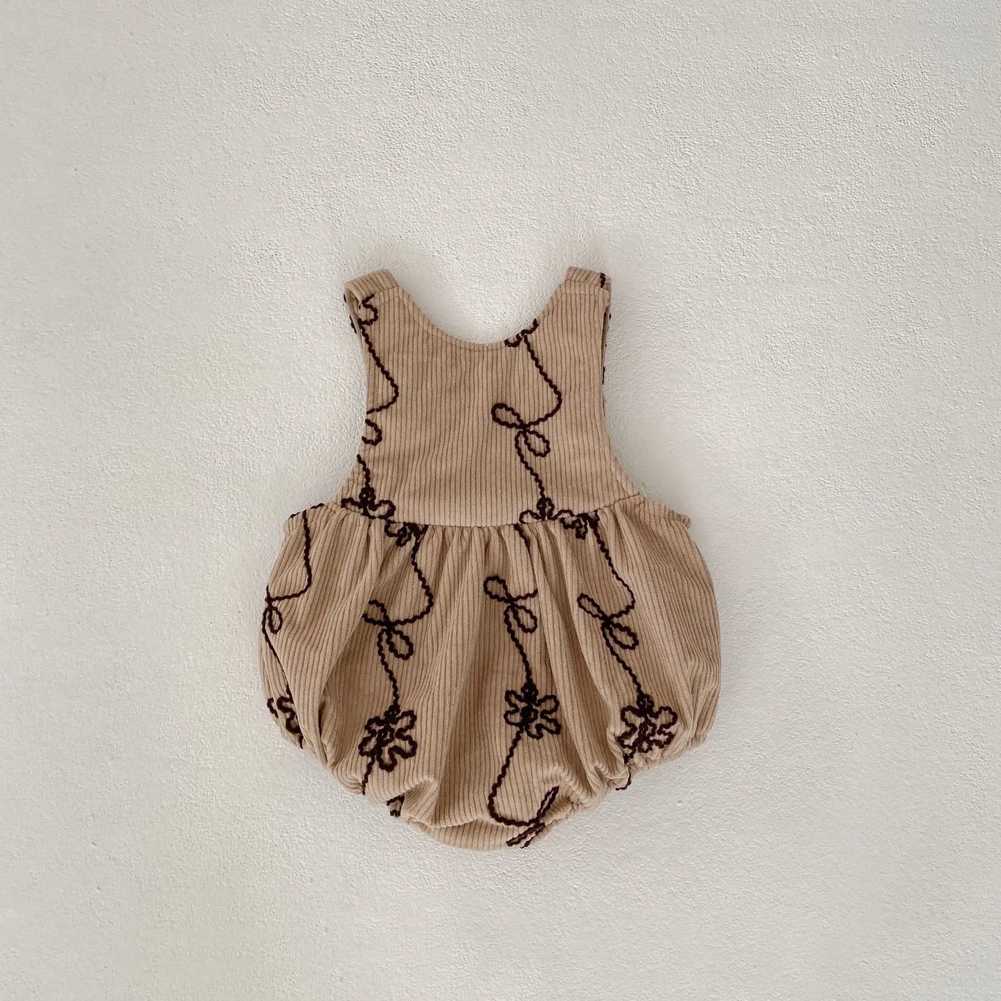 Corduroy Floral Romper