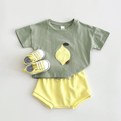 The Little Orchard Set – 2-Piece Summer Fruit Outfit