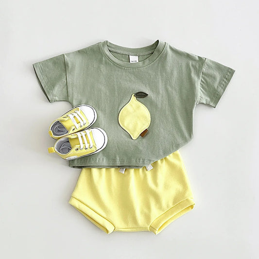 The Little Orchard Set – 2-Piece Summer Fruit Outfit